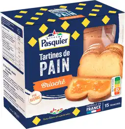 Auchan Pasquier tartines de pain brioché pasquier offre
