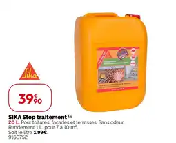 Weldom Sika stop traitement offre
