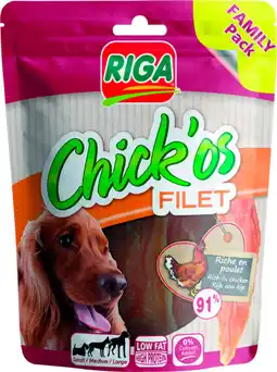 Auchan Riga friandises pour chien adulte poulet chick'os riga offre