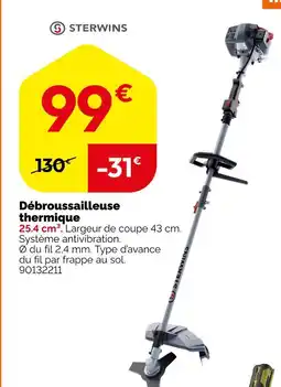 Weldom Sterwins débroussailleuse thermique offre