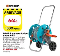 Weldom Gardena dévidoir sur roue équipé cleverroll s offre