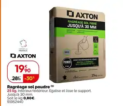 Weldom Axton ragréage sol poudre offre