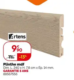 Weldom Artens plinthe mdf offre