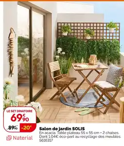 Weldom Solis salon de jardin offre