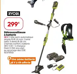 Weldom Ryobi débroussailleuse à batterie offre