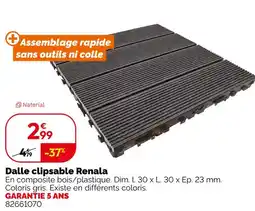 Weldom Dalle clipsable renala offre