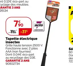 Weldom Acto tapette électrique insectes offre