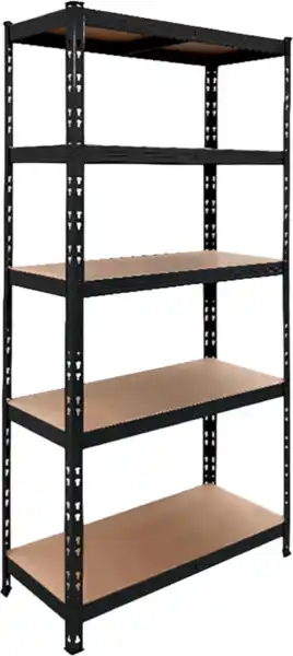 Étagère bois metal noir