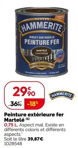 Weldom Hammerite peinture extérieure fer martelé offre
