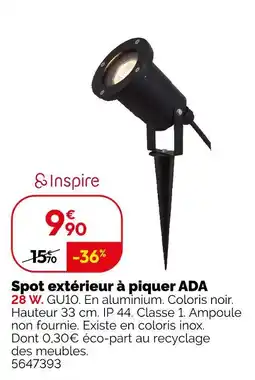 Weldom Inspire spot extérieur à piquer ada offre