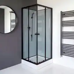 Brico Dépôt Cabine douche square noire 80x80 cm offre