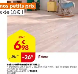 Weldom Artens sol stratifié medio byrne 2 offre
