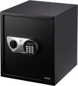 Brico Dépôt Coffre-fort électronique 40x35x35 cm acier noir 39,5 litres offre