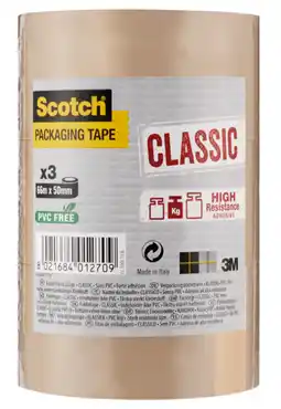 Brico Dépôt Lot de 3 emballage havane 3 x 50 mm x 66 m offre