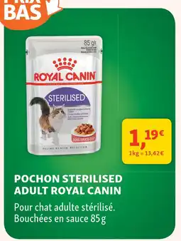Maxi Zoo Royal canin pochon sterilised adult offre