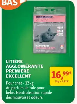 Maxi Zoo Premiere litière agglomérante excellent offre