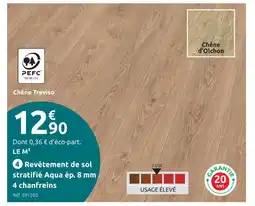 Mr Bricolage Pefc revêtement de sol stratifié aqua ép. 8 mm 4 chanfreins offre