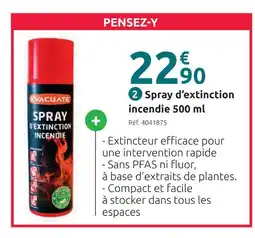 Mr Bricolage Evacuate spray d'extinction incendie 500 ml offre