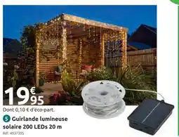 Mr Bricolage Guirlande lumineuse solaire 20 m offre