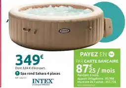 Mr Bricolage Intex spa rond sahara 4 places offre