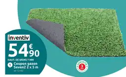 Mr Bricolage Inventiv coupon gazon seven2 synthétique vert offre