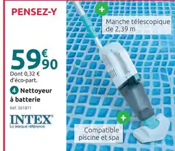 Mr Bricolage Intex nettoyeur à batterie offre