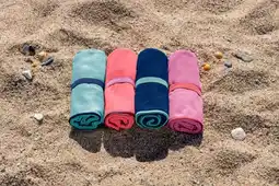 Auchan Actuel serviette de plage microfibre actuel offre