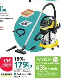 Mr Bricolage Karcher aspirateur wd6 offre