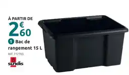 Mr Bricolage Sundis bac de rangement offre