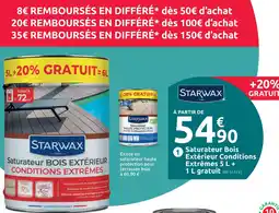 Mr Bricolage Starwax saturateur bois extérieur conditions extrêmes offre
