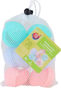 Auchan Onetwofun 6 balles d' eau reutilisables offre