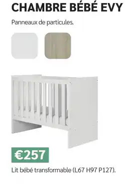 Meubles Crack Chambre bébé evy offre