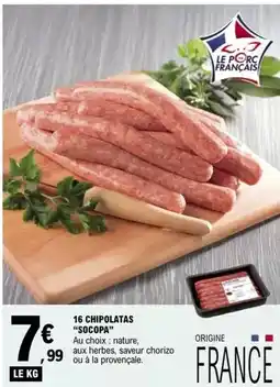 E.Leclerc Socopa - chipolatas offre