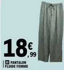 E.Leclerc Pantalon fluide femme offre