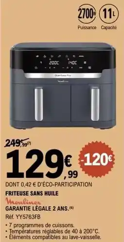 E.Leclerc Moulinex - friteuse sans huile offre