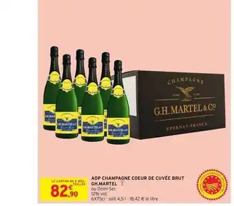 Intermarché Hyper GH Martel AOP Champangne Coeur de Cuvee Brut offre