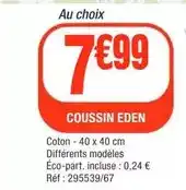 La Foir'Fouille Eden - coussin offre