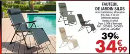 La Foir'Fouille Fauteuil de jardin silos offre