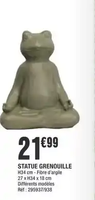 La Foir'Fouille Statue grenouille offre