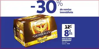 Auchan Bière blondae grimbergen offre