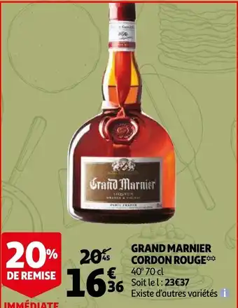Auchan Grand marnier cordon rouge offre