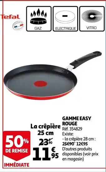 Auchan Gamme easy rouge offre