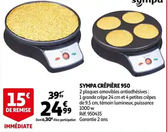 Auchan Sympa crêpière 950 offre