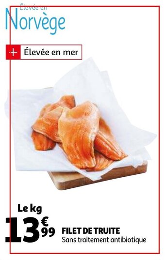 Auchan Filet de truite offre