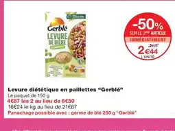 Monoprix GERBLÉ Levure diététique en paillettes offre