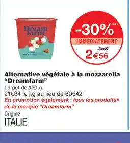 Monoprix DREAMFARM Alternative végétale à la mozzarella offre