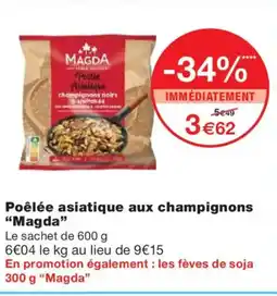 Monoprix MAGDA Poêlée asiatique aux champignons offre