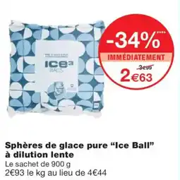 Monoprix ICE BALL Sphères de glace pure à dilution lente offre