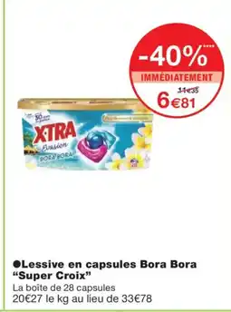 Monoprix SUPER COIX Lessive en capsules Bora Bora offre