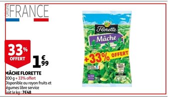 Auchan Mâche florette offre